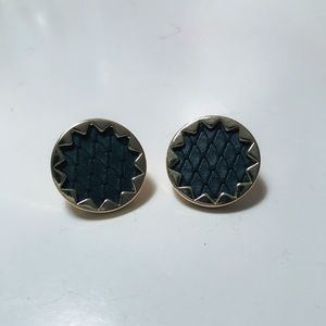 House of Harlow Black Earrings